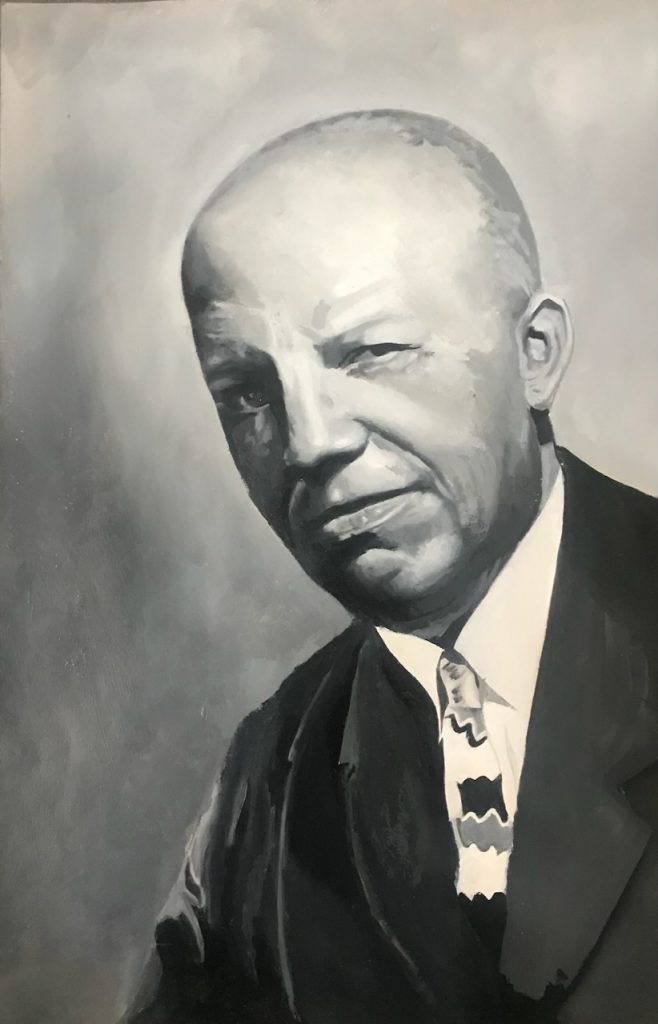 Carter Woodson 2024 Huile sur papier 49,8x32,1 cm