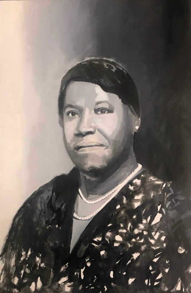 Mary McLeod Bethune 2024 Huile sur papier 49,8x32,1 cm