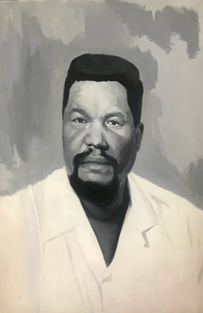 Robert Franck Williams 2024 Huile sur papier 49,8x32,1 cm