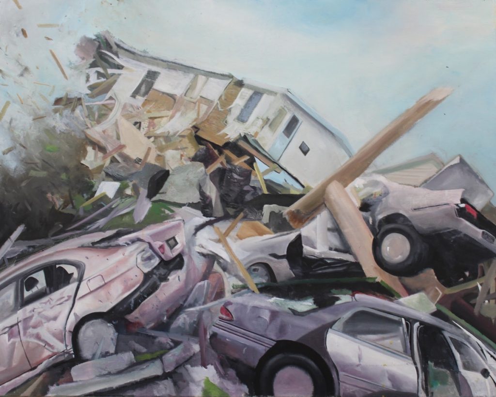 Tornado 73x92,5cm Huile sur toile 2018