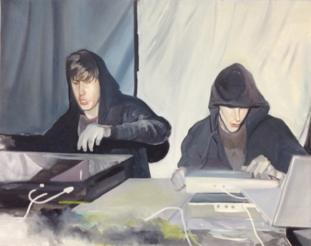 2DJ 92x73 cm Huile sur toile 2012