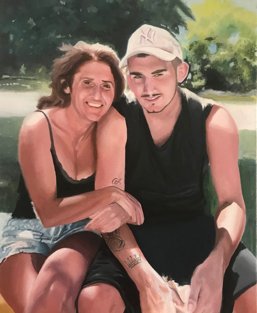 Mother & Son 61x50 cm Huile sur toile 2018