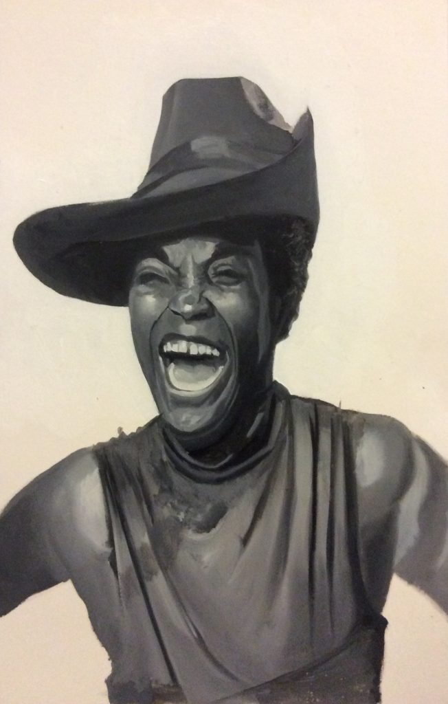 Florynce Kennedy 2025 Huile sur papier 49,8x32,1 cm