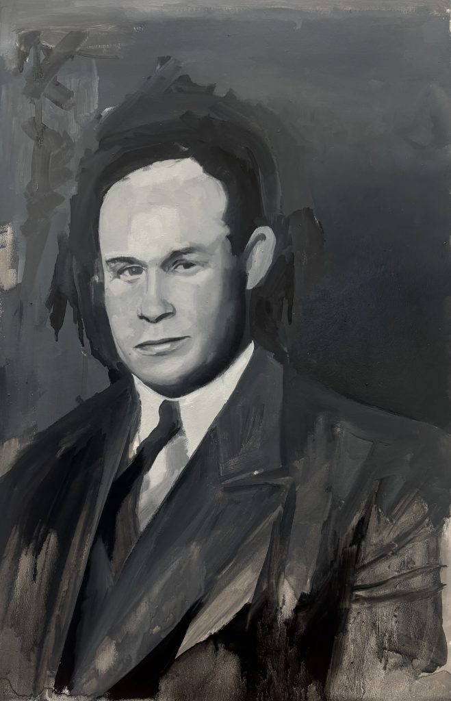 Charles Drew 2025 Huile sur papier 49,8x32,1 cm
